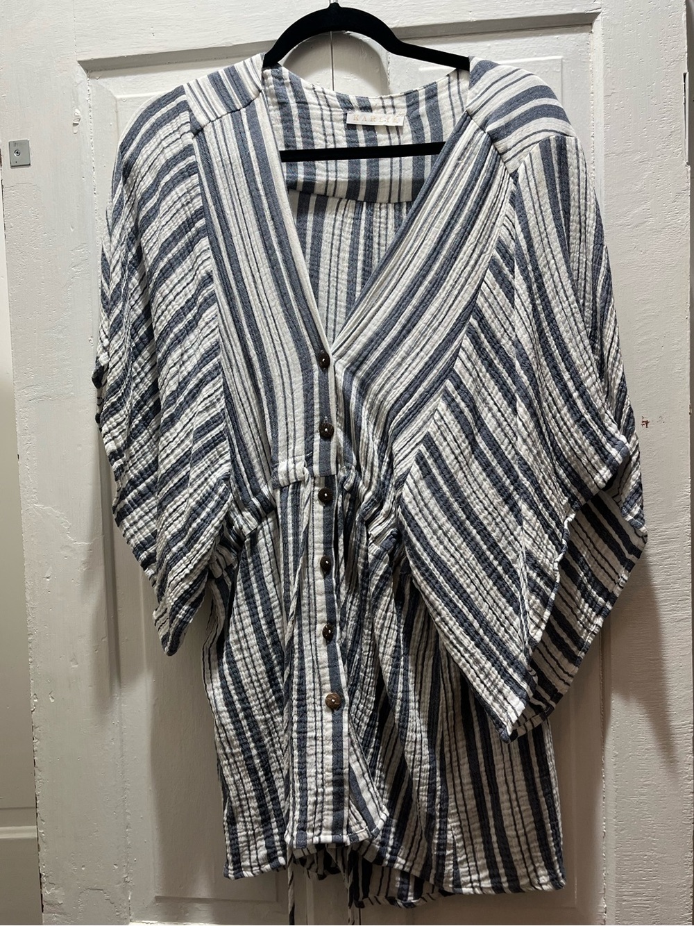 Karlie Button-Down Striped Dress